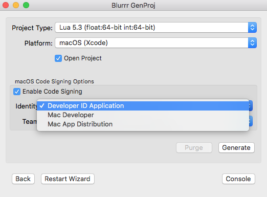 macOS Signing Options