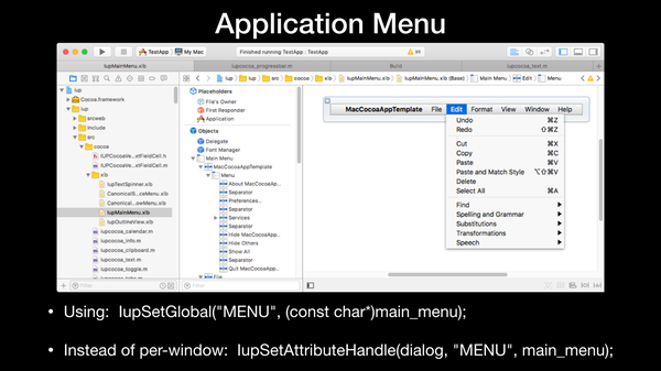 Mac Application Menu