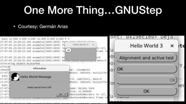 GNUStep demo