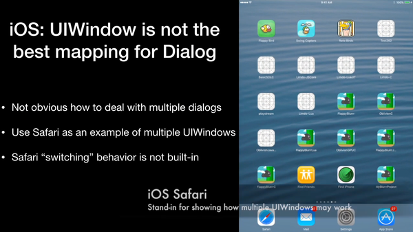 iOS UIWindow example
