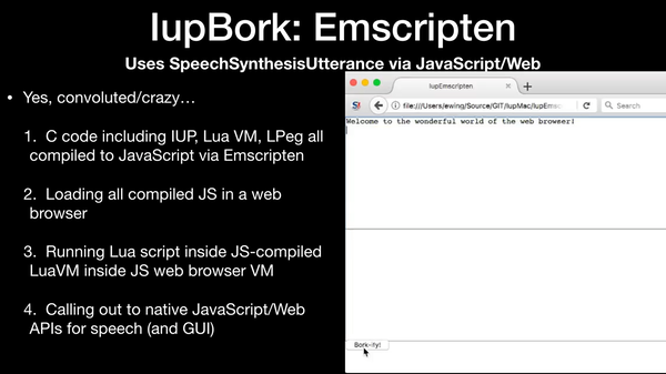 IupBork: Emscripten