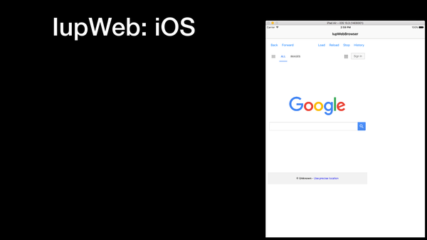 IupWeb: iOS