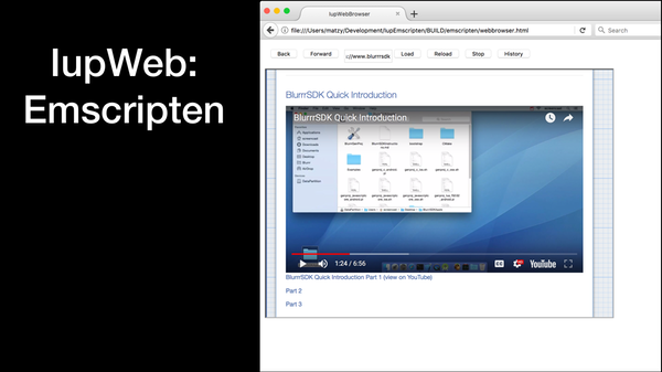 IupWeb: Emscripten