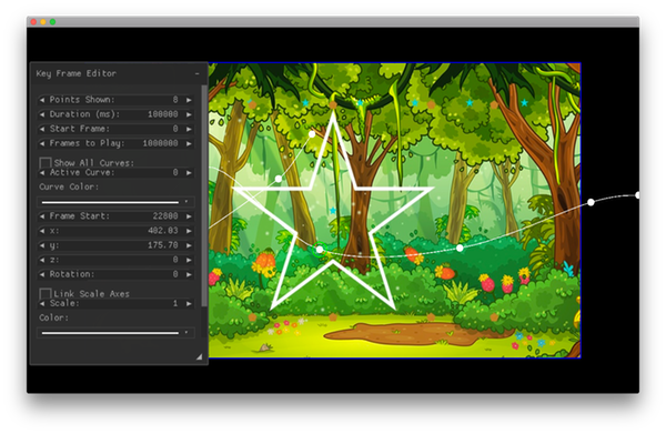 Fairy path keyframe editor