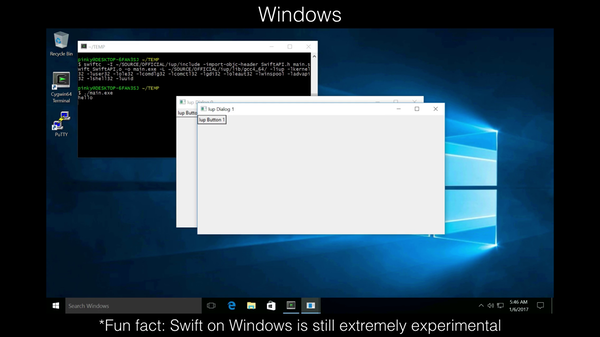 Windows Dialog & Button demo